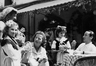 Grape Festival. Capri Island. Campania. Italy 1940