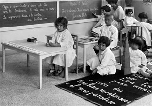 Montessori Kindergarten. Naples 1920-30