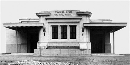 Montesanto Station. Cumana Railway Station. Naples. Campania. Italy 1910-20