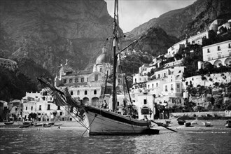 Italy. Campania. Positano View From The Sea. 1910-1920