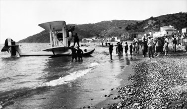 Seaplane. Pioppi. Campania. Italy 1930