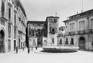 Italy. Campania. Teano. Piazza Del Vescovado. 1920
