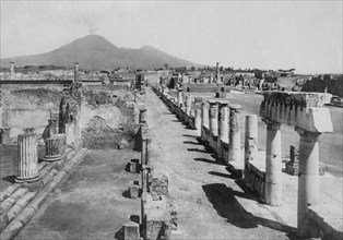 Italy. Campania. Pompei. Foro Civile. 1910