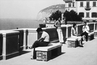 Italy. Campania. Sorrento. Terrazza Dei Cappuccini. Observation Platform. 1920