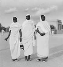 Women In A Traditional Costumes. Khartoum. Sudan. Africa 1920 1930