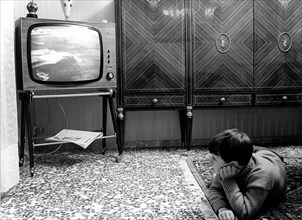 Child Watching Television. 1966