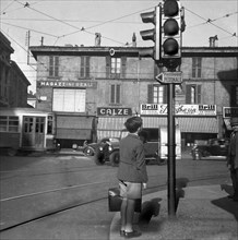 Milan. Road Sign. 1950