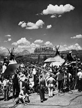 Film Crew At The Oak Creek Canyon. Sedona. Arizona. 1958