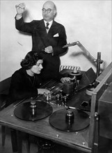 Moviola Working. 1940-50