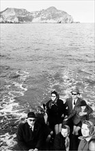 Tourists On Ferryboat. 1964