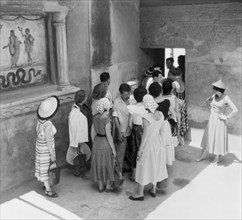 Pompei. House Of The Vettii. Tourists. 1955