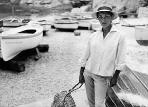 Woman Portrait. Marina Piccola. Capri. Italy. 1961