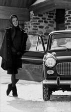On The Snow With Fiat 1100 D. 1963