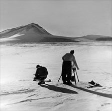 Antarctic. Explorers With Theodolite. 1957-58