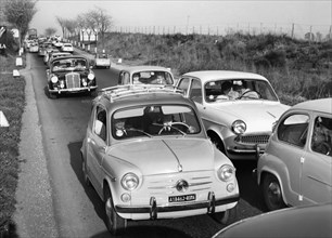 Traffic. Rome. 1960