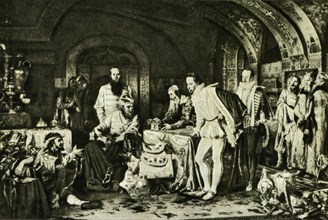 Ivan IV the Terrible shows the treasures of the British Ambassador Jerome Horsey.