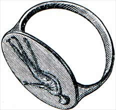 Greek ring.