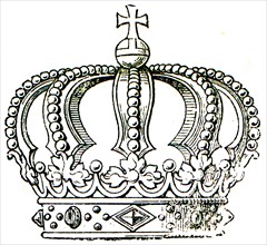 Typical royal crown.