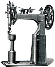 Leipzig sewing machine for shoes.