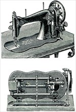 Pffaf's sewing machine with a circular hook.