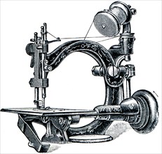 Sewing machine for solid weld.