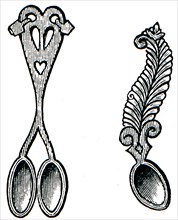 Scandinavian carved spoons.