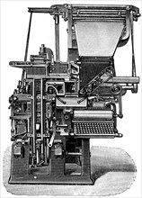 Ottmar Mergentaler printing typesetter.