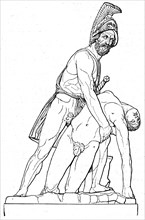 Menelaus with the corpse of Patroclus.