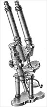 Binocular microscope by Nashet.