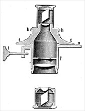 Device for the polarization of light in the microscope.
