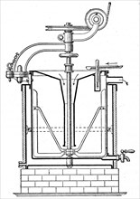 Apparatus for the pasteurization of milk.