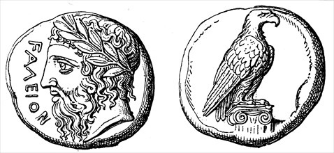 Head of Zeus, the eagle.