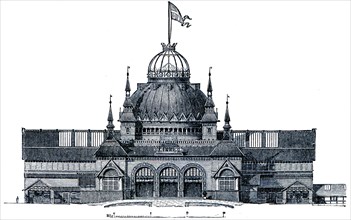 Main building of the International Exhibition in Copenhagen.