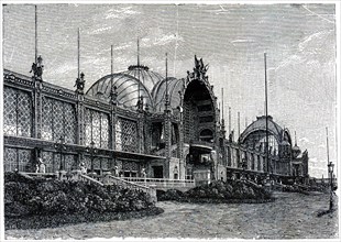 Main building of the International Exhibition in Paris.