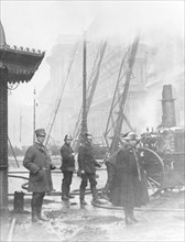 Milan.  Firemen At La Rinascente. 1918
