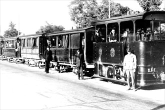 Milan. Steam Engine Train. 1890