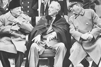 Winston Churchill. Franklin Rooswelt. Joseph Stalin