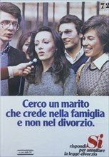 Italy. Poster. Referendum Campaign Against Divorce. 1974