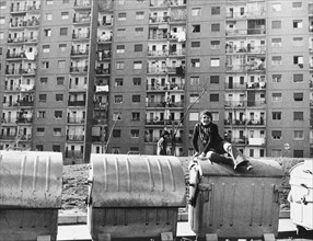 Italy. Turin. Working-class Neighbourhood. 1970