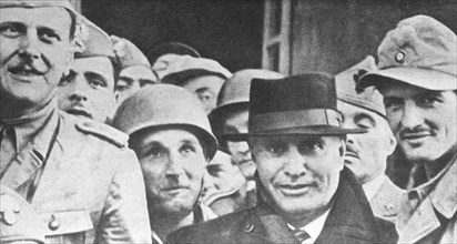 Italy. Fascism. Benito Mussolini At Gran Sasso Liberation