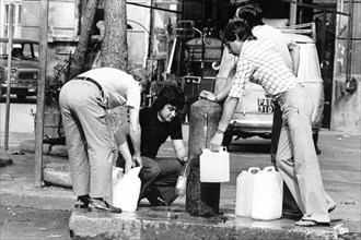 Italy. Palermo. Collecting Water. 1970