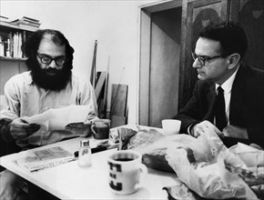 Allen Ginsberg with Max Gartenberg.