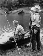 Boys fishing.