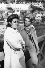 Countess Agnelli and Giovanna Pignatelli.