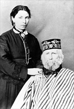 Giuseppe Garibaldi With His Wife Anita Garibaldi.