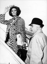 Sophia Loren With Husband Carlo Ponti.