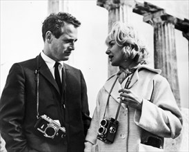 Paul Newman, Joanne Woodward In Athens.