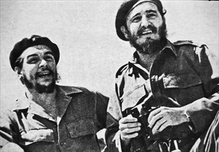 Che Guevara And Fidel Castro.