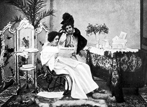 Two Women Reading The Corriere Della Sera.