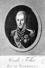 Carlo Felice Di Savoia, King Of Sardinia.